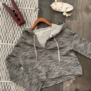 Anthro Saturday Sunday Rehearsal Crop Hoodie